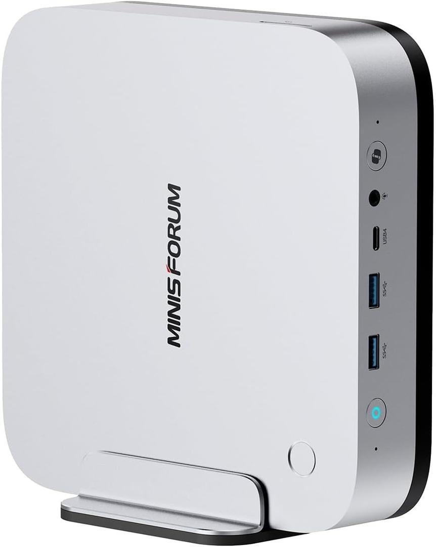 MINISFORUM AI X1 Pro-370 Mini PC AMD Ryzen AI 9 HX 370(12C/24T) 96GB DDR5 2TB SSD Desktop Computer, HDMI|DP|2xUSB4 Output, 2xRJ45 Port, WiFi7, BT5.4, AMD Radeon 890M Graphics, Copilot Support AI PC