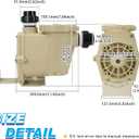 357149 Complete Wet End Replacement Compatible with Pentair WhisperFlo & IntelliFlo Pool Pumps 0.5HP-2HP, Includes Housing, Hardware Kit, Seal Plate, Basket, Pump Lid and More