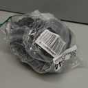 jiaao Travel Pillow Memory Foam Neck Pillow for Airplanes with Adjustable Neck Support, Includes Eye Mask, Earplugs & Storage Bag - Perfect for Flights, Road Trips, and Trains (Adult Large, Black)