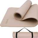 HAHE Yoga Mat Thick (8MM,1/3"), Eco-Friendly POE Non Slip Yoga Mat, High Rebound & Shock Absorption, Anti-Tear & Sweat-Resistant for Yoga, Fitness, Home, Workouts, Large Pilates Mats 72"x24" with Carrying Strap