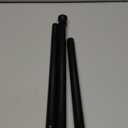 QINGYUN Black Tension Curtain Rod 28 to 48 Inch Spring Rod No Drilling Adjustable Shower Curtain Rod for Windows, Bathrooms, Closet, Kitchen