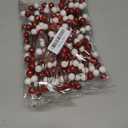 Thiccywoov 24 Pcs Christmas Glitter Berries Stems, 8.8" H Artificial Christmas Picks for Christmas Tree Ornaments, Holiday Wreath DIY Crafts, Xmas and Home Decor(Red, White)