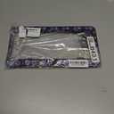 HCSS 2PCS Purple Dog Paw Print License Plate Frames Funny Footprint License Plate Holder Stainless Steel Auto Parts Rust-Proof Waterproof Car Decorative Tag Frames for Standard US 12x6 Inch