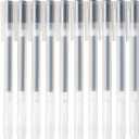 Muji Gel Ink Ballpoint Pen Cap Type 10-Pieces Set, 0.38 mm Nib Size, Black