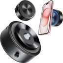Magnetic Suction Cup Phone Mount, Strong Suction Magnetic Holder for iPhone & Android, Magsafe Compatible, NOT for Car Use, Easy to Use on Kitchen, Mirror, Gym, Electric Vacuum (Black)