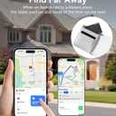 Ultrbeka Rechargeable Ultra-Thin Wallet Tracker Card 0.094in IP68 Waterproof Bluetooth Tracker for Wallets, Passport, Work with Apple Find My, iOS Only [Apple MFi Certified]- 3pcs