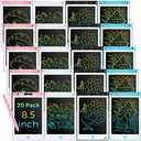 Zhehao 19 Pack LCD Writing Tablet for Kids: 8.5 Inch Colorful Drawing Doodle Boards - Reusable Erasable Doodle Board Educational Learning Toys Gifts for Toddlers Ages 3-8 Party Favors(Pastel,Classic)