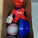 HYES 3-in-1 Baseball Set for Kids 3-5 - Tee Ball Stand, Hanging Tee, Ball Launcher and 6 Softballs - Adjustable Height, Indoor/Outdoor Sport Gifts for Boys Girls, Blue