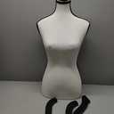 Female Mannequin Body, Dress Form Sewing Mannequin Torso with Adjustable Tripod Stand, Manikin Dressmakers Dress Jewelry Display(Beige)