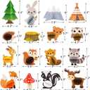Distaratie 16 Pack Woodland Baby Shower Decorations, Woodland Animals Table Centerpieces, Jungle Theme Baby Shower Party Supplies for Boys Girls, Forest Animal Birthday Table Decor