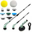 Electric Rotating Cleaning Brush, IPX7 Waterproof Cordless Power Cleaning Brush Set with,Cleaning Ceilings, Floors, Floor Tiles, Kitchens, and bathrooms; maintaining Sofas, Cars
