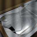 POZINO Irregular Mirror, Asymmetrical Wall Mirror, 47.2"x22" Frameless Abstract Mirrors for Wall, Modern Unique Shape Mirrors for Living Room Bathroom Bedroom Entryway Hallway