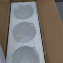 Anmire 3 Pack Frosted Glass Shade, Bell Shaped Light Fixture Replacement Globe or Cover with 1-5/8-Inch Fitter for Chandelier Wall Sconce Pendant Light, G0030
