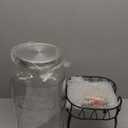 Mustry Glass Drink Dispenser for Parties, 1 Gallon Beverage Dispenser with Stand and Spigot Solid Stainless Steel, Used as Lemonade Dispenser Sun Tea Jar Kombucha Jar