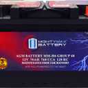 Mighty Max Battery MM-H6 Start and Stop Car BCI Group Size 48 12V 70 AH, 120RC, 760 CCA Rechargeable AGM Car Battery