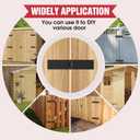 Heavy Duty Gate Hinges, 270 Adjustable Fold-Flat Hinges for Wooden Fence, Barn Door, Shed & Outdoor Gates(2, Black)