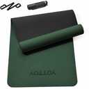 YOTTOY Yoga Mat,Non-Slip Hot Yoga Mat with Anti-Tear Design and Friendly Natural Rubber Mat with Strap and Bag