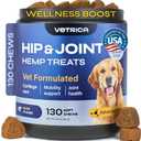 Glucosamine for Dogs - Hemp Joint Supplement for Dogs - Glucosamine Chondroitin Chews with MSM - Soft Chews for Canine Mobility Support - Hip & Joint Pain Relief - Hemp Seed Oil, Turmeric, Collagen