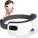 Eye Massager with Heat, 7 Heating and Vibration Modes, Eye Mask, Birthday Gifts for Women, Men, Friend, Mom and Dad, Sleep Mask for Relax, Migraine Relief, Improve Sleep, White