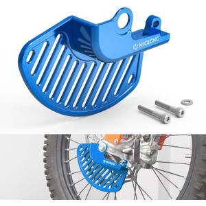 NICECNC Blue Front Brake Rotor Disc Protector Cover Compatible with Husqvarna TE300i 2019-2023 FE350 2016-2024 FE501 2016-2024 TE150i 2020-2023 Compatible with SHERCO 300 SE-R 2014-2022 See Fitment