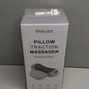 3-in-1 Neck Massager Pillow for Pain Relief, Featuring Heat & Gentle Support, Cervical Massage Pillow for Neck, Shoulder & Back, Ergonomic Design for Daily Comfort, Plug-in Use for Continuous Power (Gray)