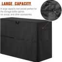 Chest Freezer Cover for Outside - Waterproof Dustproof Deep Refrigerator Covers,Fit for Patio Compact Icebox 7 Cubic Feet (44"L X 26"W X 33"H)