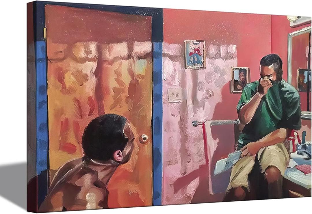 Funny Bathroom Canvas Wall Art Toilet Wall Decor Pictures Funny Bathroom Humour Smell Poster Print Oil Painting Modern Artwork for Living Room Dorm Home Pop Decoration 16x24in