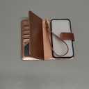 Varikke for iPhone 15 Pro Wallet Case Detachable with Card Holder for Women, Fashion Glitter PU Leather Strap Strong Magnetic Flip Wallet Removable Phone Case Cover for iPhone 15 Pro 6.1", Rose Gold