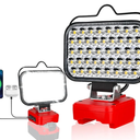 Work Light for Craftsman V20 Battery,84W 8000LM Portable Cordless Floodlight with USB&Type C Fast Charging Port for Craftsman Tools,LED Spotlight for Camping,Fishing,Workshop