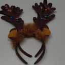 JOYIN Christmas 2PCS Light Up Cute Reindeer Headband Adult Kids Party Favor Supplies, Xmas Accessories for Christmas Holiday Parties, Annual Holiday, Photos Booth
