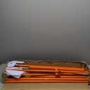 Zdgao Pickleball Net for Driveway with 22FT Regulation Size Pickleball Net, 4 Outdoor Pickleballs and Carry Bag, Weather Resistance Strong Steel Frame (Orange)