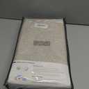 100% Blackout Shield Linen Blackout Curtains for Bedroom 96 Inches Long, Back Tab/Rod Pocket Living Room Drapes, Thermal Insulated Blackout Curtains 1 Panel Set, 100" W x 96" L, Oatmeal