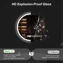 Sweetcrispy 28 Inch Round LED Bathroom Mirror with Lights, Circle Vanity Mirror with Anti-Fog, Dimmable, 3-Color Light, Memory Function, Tempered Glass