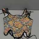 Alivila.Y Fashion Womens Sexy Vintage 1920s Renaissance Lace Trim Corset Bustier (Small, Cream Flower)