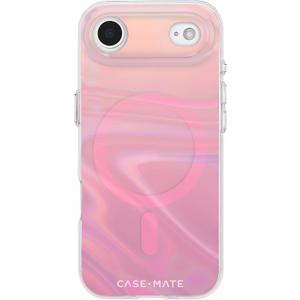 Case-Mate Soap Bubble iPhone Air Case [Compatible with MagSafe] - Stylish Phone Case for Women with 12ft Drop Protection - Premium Magnetic Cover for iPhone Air - Peach Iridescent