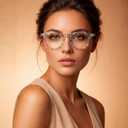 2SeeLife Large Round TR-90 Reading Glasses for Men & Women Medium-Large Fit, Durable, Spring Hinges, Blue Light Readers, Aqua Blue, +1.25