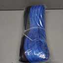 Synthetic Winch Rope 3/8'' x 50ft 13, 348 Lbs Synthetic Winch Line Cable Rope with Protective Sleeve for Off Road Vehicle 4WD SUV Truck ATV UTV SUV(Blue)