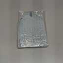 Tissue Box Cover PU Leather Tissue Holder Square Facial Tissue Case Facial Paper Organizer Dispenser for Bathroom, Vanity Countertop, Tabletop, Car, PowderBlue