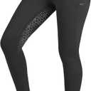 Harrison Howard Women's Horse Riding Pants with Zipper Pockets Equestrian Breeches Riding Breeches for Women (Black)
