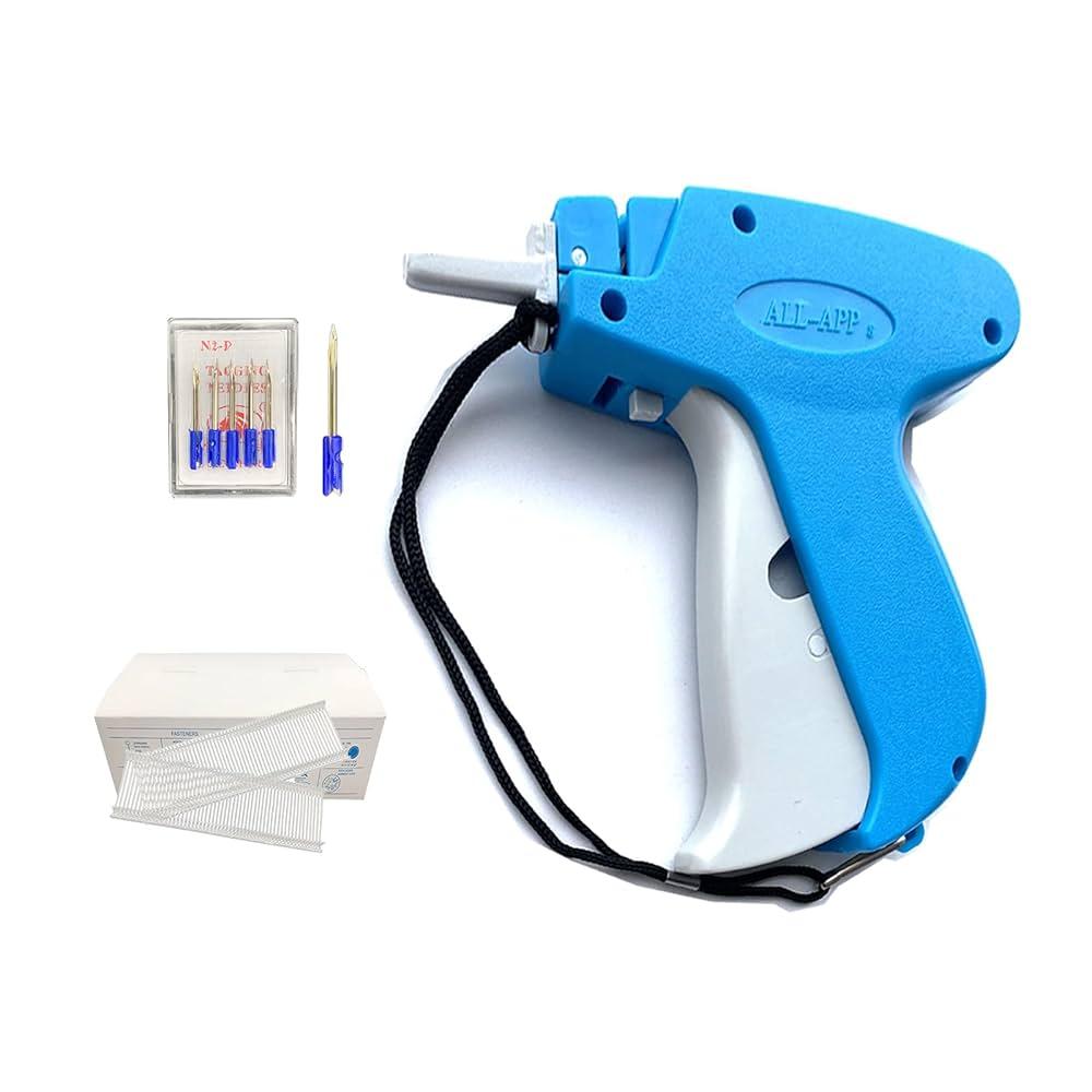 Fine Stitch, Mini Stitch Gun for Clothes, Stitch Quick Clothing Fixer Sewing Quilting Hemming Quick Stitch Tagginn Gun Kits with 2 Needles, 1500 Black & 1500 White 4.4mm Fastener