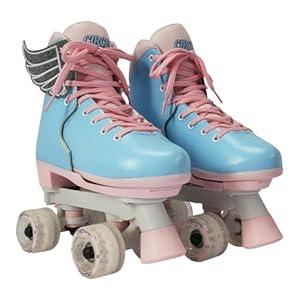 Circle Society Classic Adjustable Roller Skates for Kids - Cotton Candy Design, Sizes 3-7 US Girls - Perfect for Indoor and Outdoor Skating Fun and Active Play