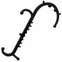 Body Back Buddy Classic USA Made Handheld Massage Cane - Full Body Trigger Point Tool for Deep Tissue Pain Relief - Dual Hooks for Back, Shoulder, Neck - (2.0 Black)