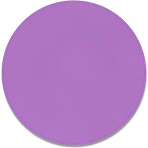 7 x Leather Mouse Pad, Office Mouse Mat Non-Slip Rubber Base Stitched Edge Washable Waterproof Round Mousepad for Office Gaming PC Laptop, Round Diameter 8.7 inches, Purple