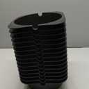 Tuanse 15 Pcs Recessed Light Cover for 6 Inch Lighting Fixtures 8.6 x 8.6 x 2.9 Inch Fire-Resistant and Energy-Saving Light Insulation Protect Cover for Attic (Black)