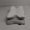 Effective Pain Relief Cervical Neck Pillow for Sleeping, Ergonomic Cooling Side Sleeper Pillow for Neck Support, Odorless Orthopedic Contour Memory Foam Pillows, Bed Pillow for Stomach Back Sleeper (Queen, White)