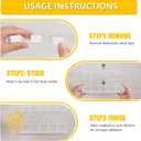 2 x Upgraded 9.5Large Acrylic Straw Holder With Drainage Holes for Cabinet Door - Reusable Tumbler Straw Organizer Storage Rack for Counter Cupboard Door Mounted,Space Saving Kitchen Accessories