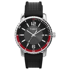 Timex Men's Dress 41mm Watch - Black Strap Stainless Steel Case