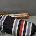 Sunnydaze Quilted Outdoor Hammock with Spreader Bars - Heavy-Duty 450-Pound Capacity Double Hammock for Outside - Nautical Stripe