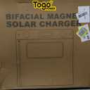 100W Bifacial Portable Solar Panel, Bend Resistant Foldable Solar Panel 100Watt 22V Monocrystalline Solar Charger for Power Station, IP67 Waterproof for Outdoor Camping Van RV Trip