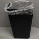 TIPGO Bathroom Trash Can with Lid, 10 Liter/ 2.6 Gallon Slim Garbage Can, Small Trash Bin Waste Basket with Pop-Up Lid for Kitchen, Bedroom, Living Room, Office (2 Pack, Black)